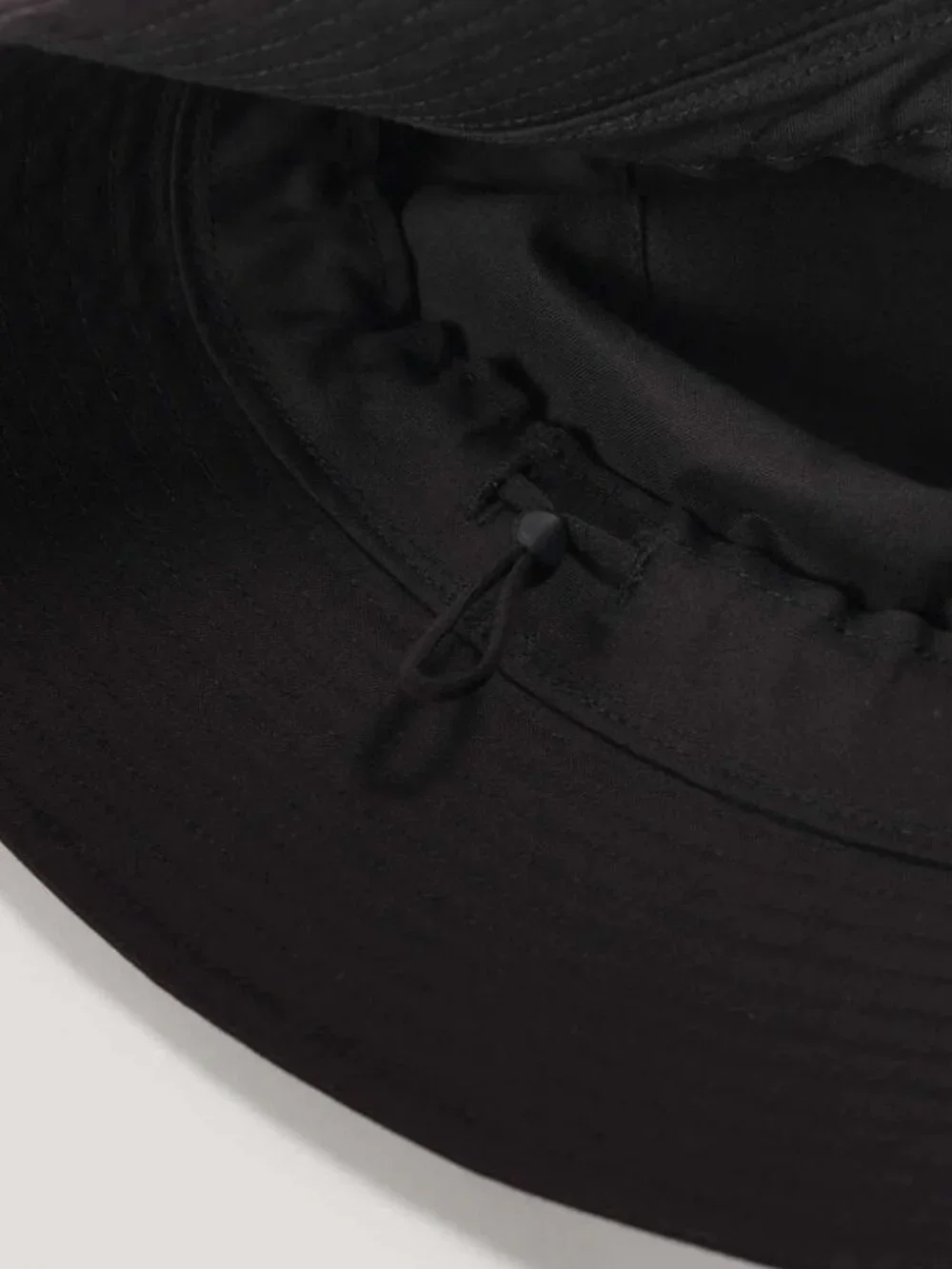 BAGGU Black Cotton Bucket Hat